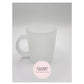 11oz Glass Mug - Clear & Frosted - Vision Design & Creations