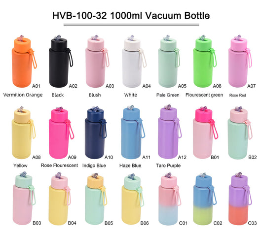 Eco Friendly Reusable Drink Bottle - 1000ml- Metal - Vision Design & Creations
