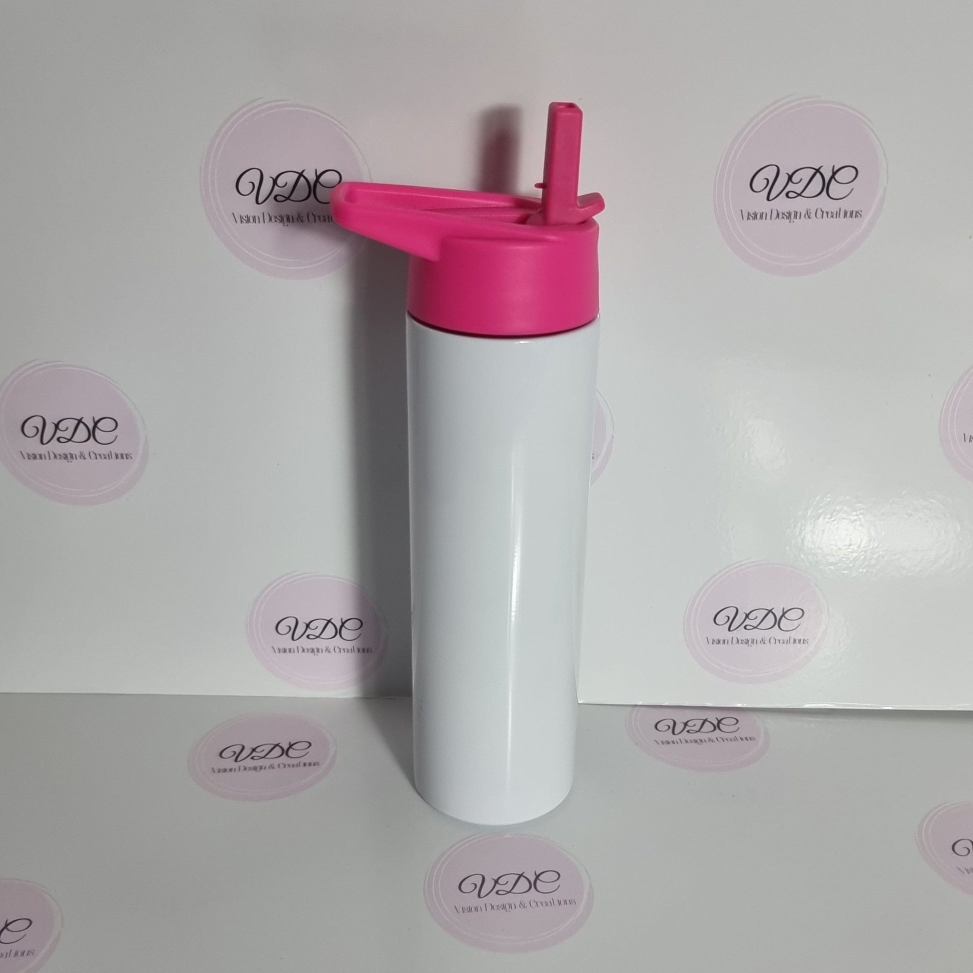 Flip-up Straw Drink Bottle - 590mL (20oz) - Vision Design & Creations