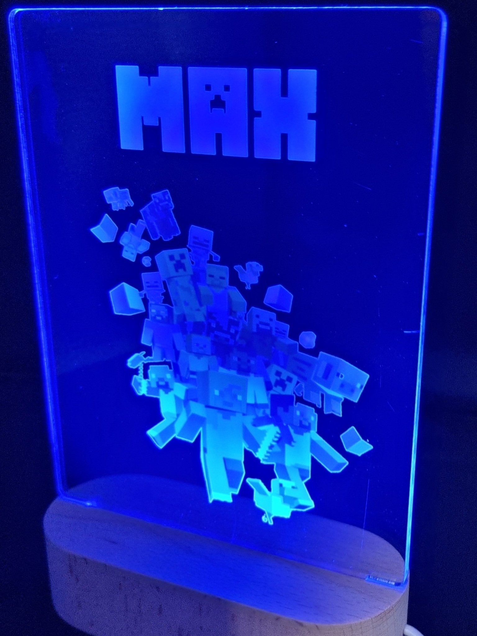 Kids Personalised Colour Changing LED Lamp - Vision Design & Creations