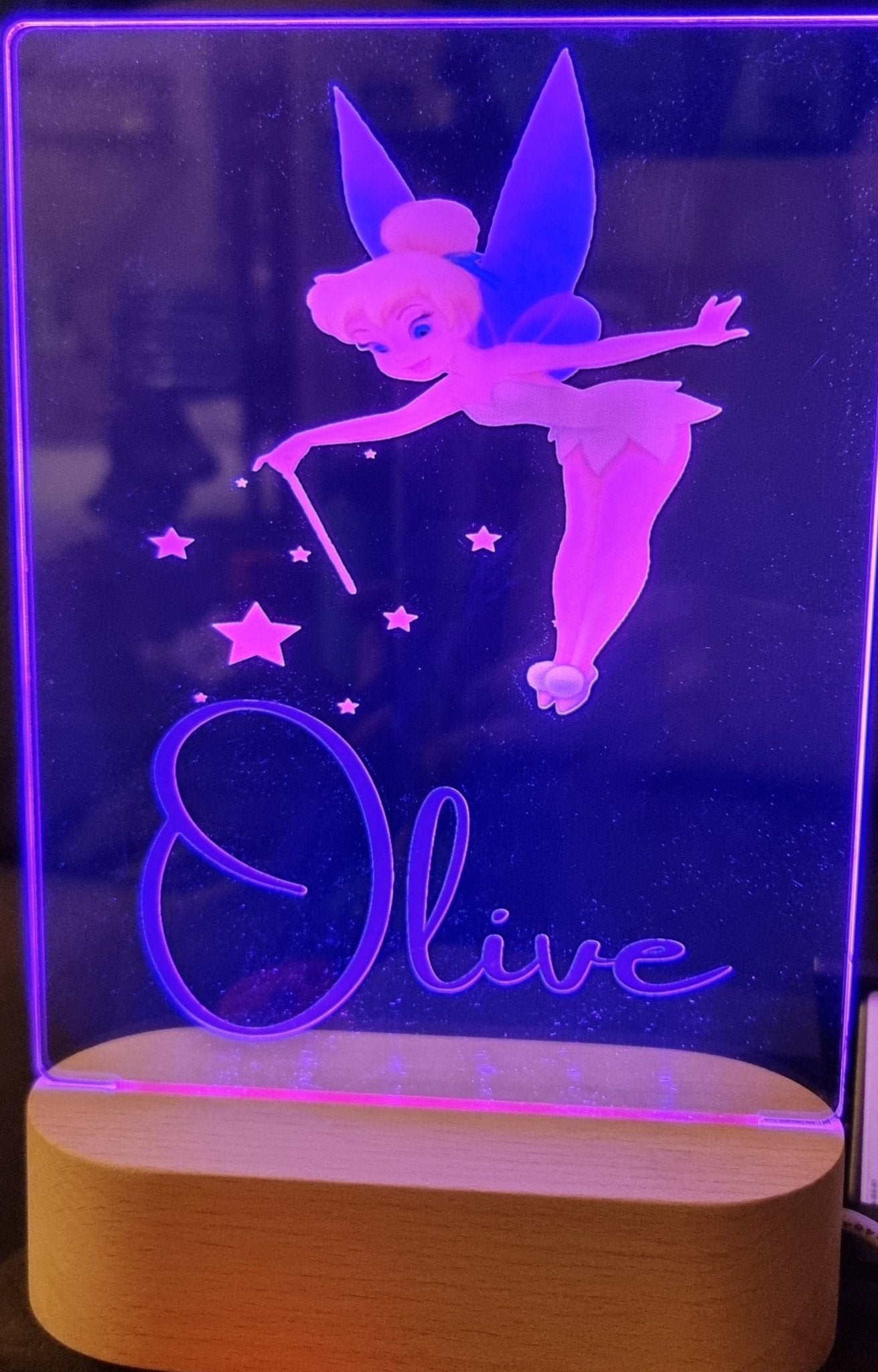 Kids Personalised Colour Changing LED Lamp - Vision Design & Creations