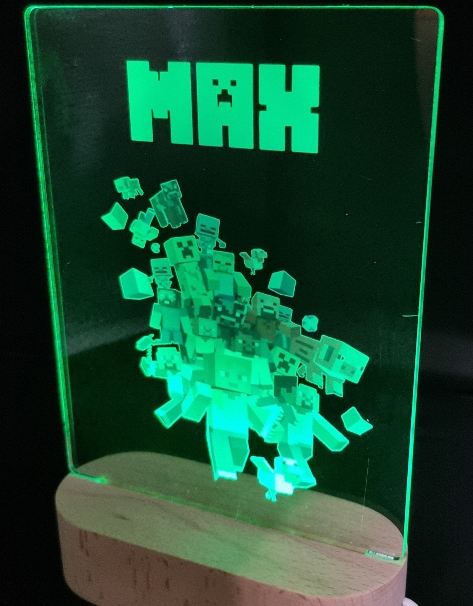 Kids Personalised Colour Changing LED Lamp - Vision Design & Creations