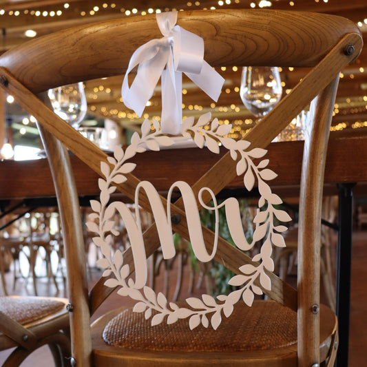 Laser Cut Chair Signs - Vision Design & Creations