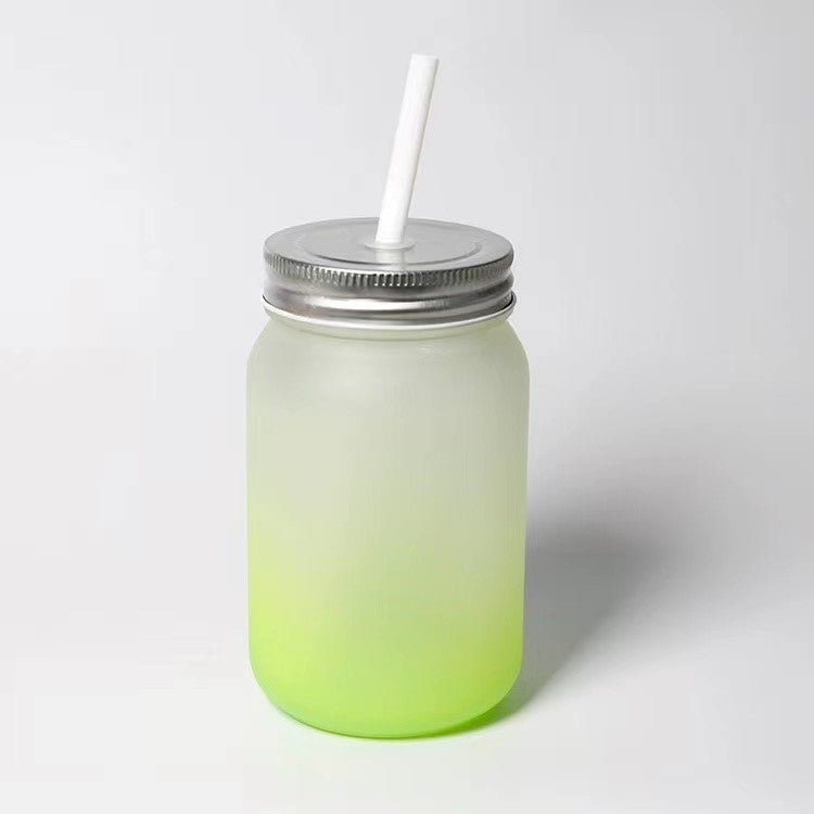 Ombre Glass Mason Jar without Handle - 430mL (14.5oz) - Vision Design & Creations