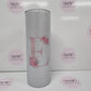 Textured Light Silver Glitter Tumbler 590ml - 20oz - Vision Design & Creations