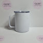 Travel Mug with Handle - 350mL (12oz) - Vision Design & Creations
